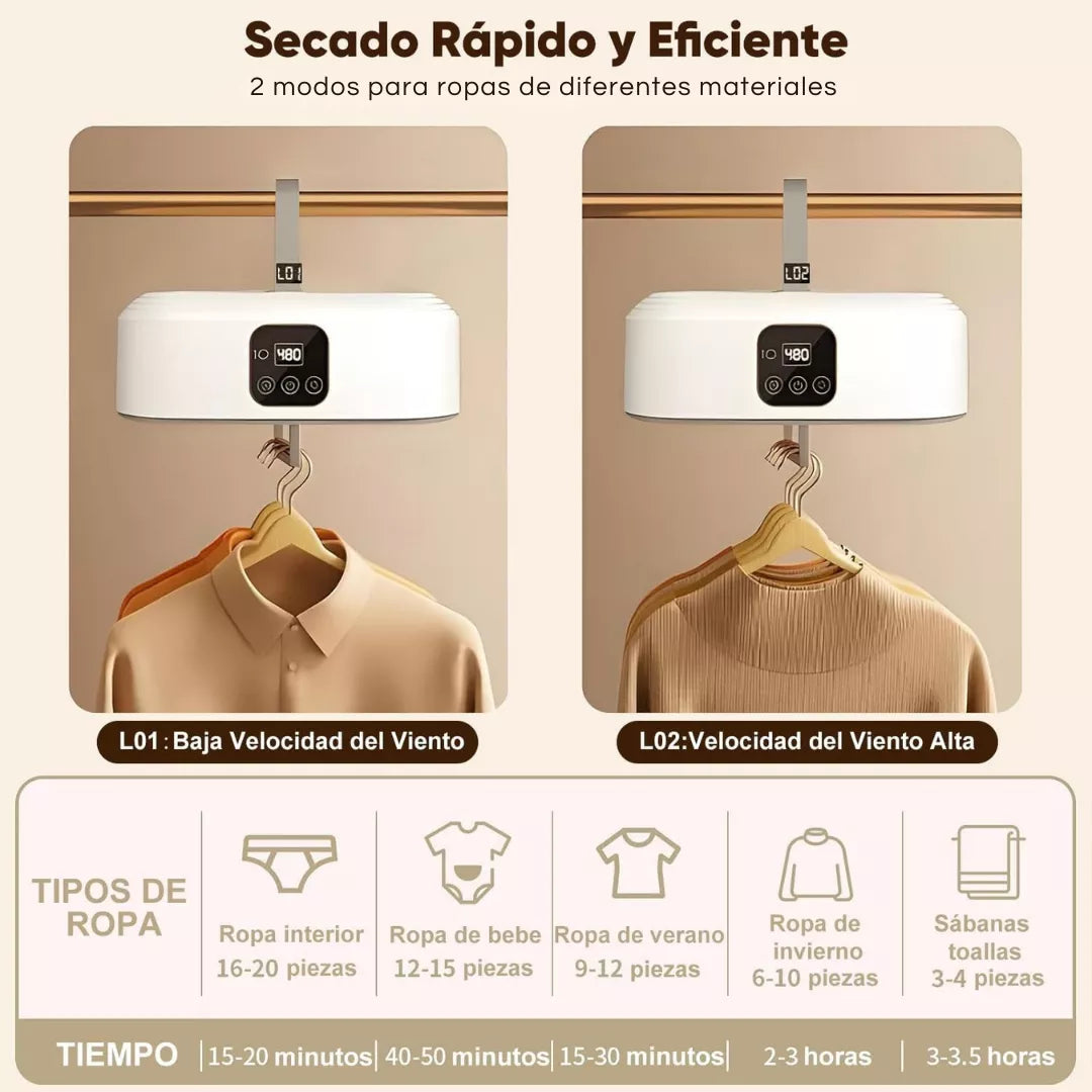 SecaGo - Seca tu ropa en minutos, donde sea y cuando quieras